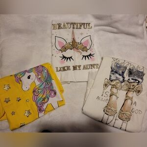 Bundle Of 3 Short Sleeves Size: Large(10-12)